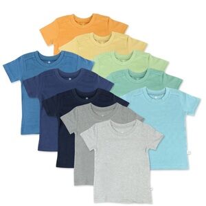 Honest Baby 100% Organic Cotton 10 Pack Rainbow Front Pocket Size 0-3 & 3-6 mo